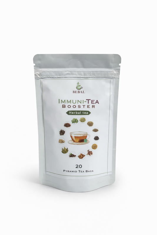 Bebal Immuni-Tea Booster – Herbal Immunity Booster (20 Pyramid Tea Bags)