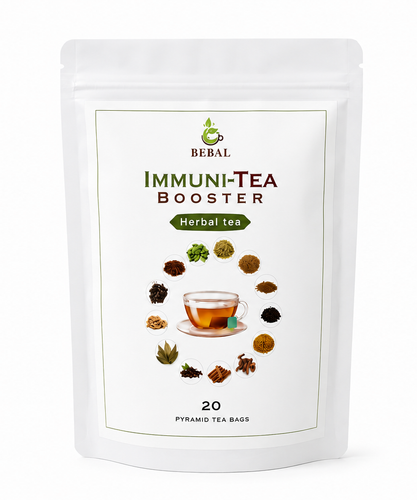 Bebal Immuni-Tea Booster – Herbal Immunity Booster (20 Pyramid Tea Bags)